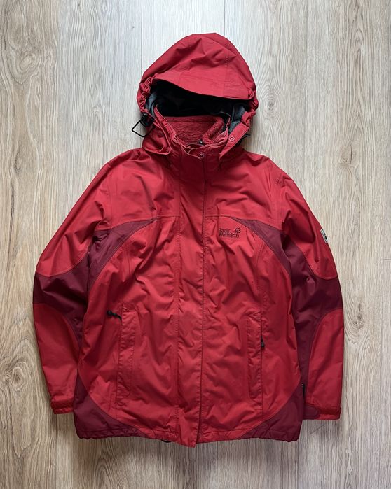 Jack Wolfskin Texapore Wodoodporna Ocieplana Kurtka z polarem