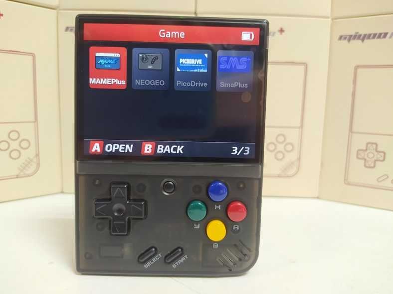 Карманна PSP приставка Miyoo Mini Plus 64GB Black Денди Play Station 1