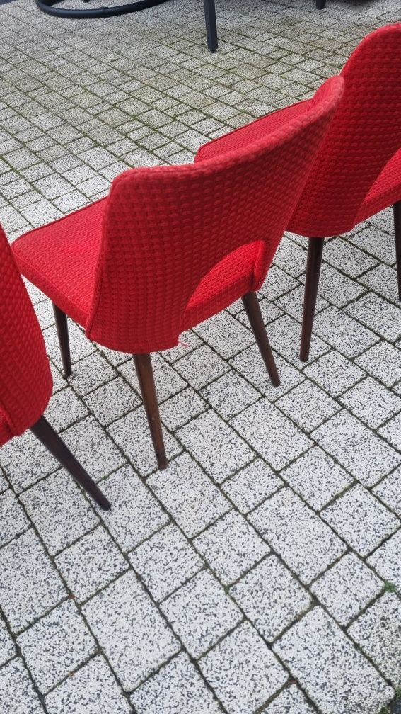 Krzesla fotel muszelki PRL orginalne 5 sztuk Okazja krzesło fotel