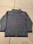 Sweter chłopięcy 110 cm ciepły rozsuwany na zamek elegancki