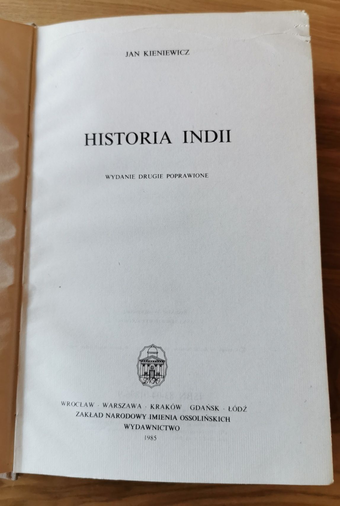Historia Indii. Jan Kieniewicz. Wyd. Il