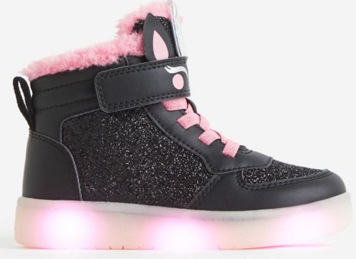 Jednorożec, unicorn buty led, świecąca podeszwa OCIEPLANE nowe 32