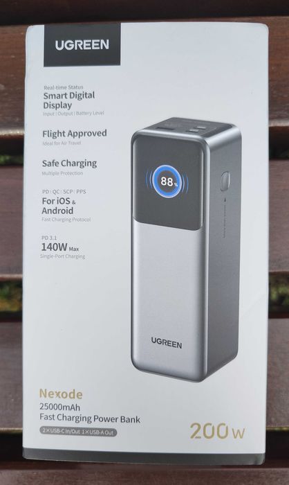 Повербанк UGREEN Nexode PB722 200W 25000mAh Power (новий, запакований)