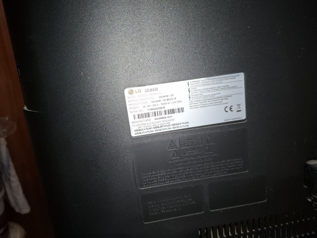 Telewizor sprzęt agd