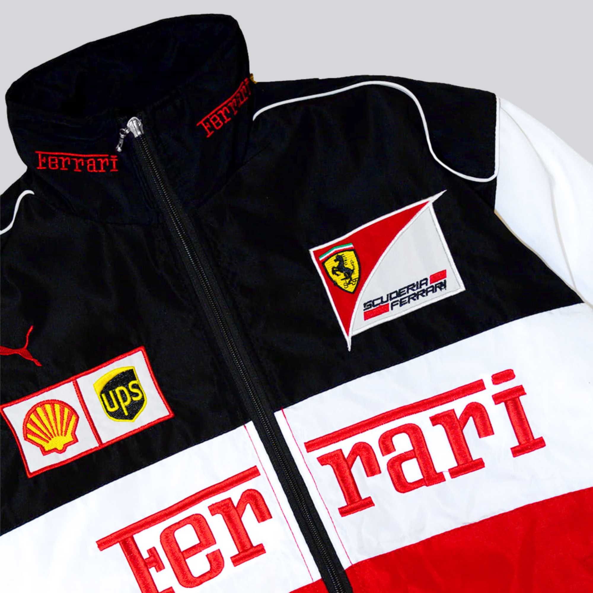 Vintage Kurtka Ferrari F1 Wyścigowa Bomberka