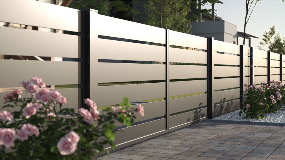 Przęsło aluminiowe segment ogrodzenie panel palisada LINEA  2 x 1,5 m