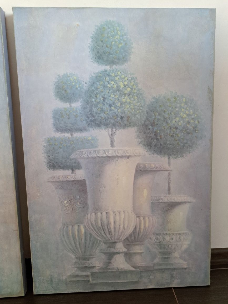 Obrazy malowane na płótnie 90x60cm Blanc Mariclo
