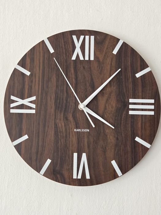 Zegar KARLSSON kwarcowy Modern drewno