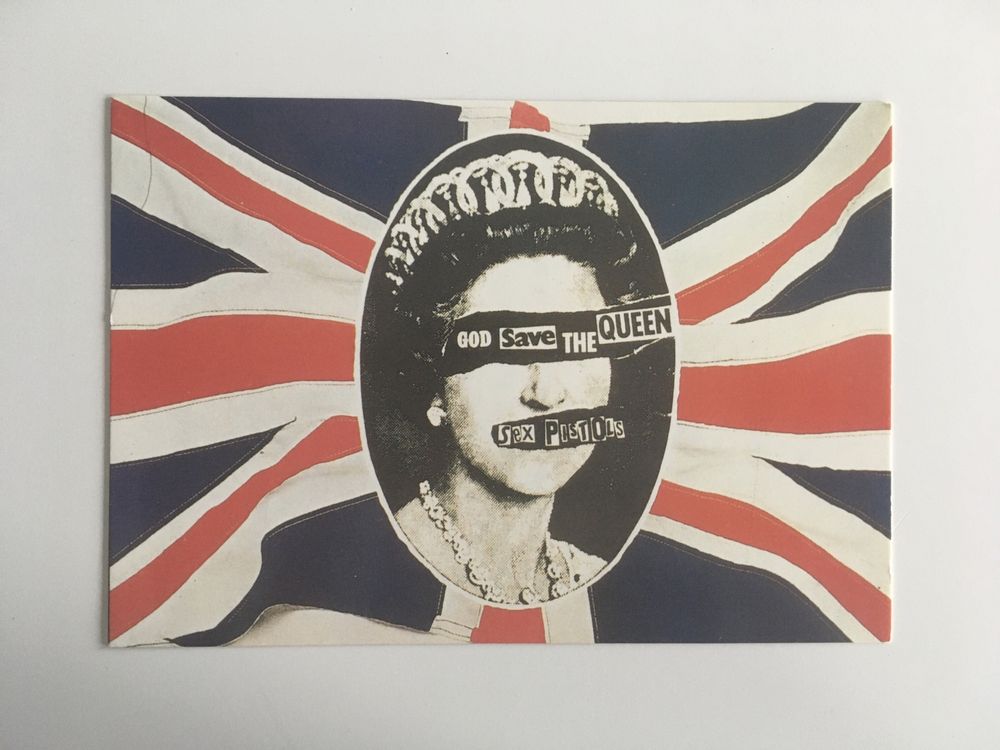 Pocztówka Sex Pistols God Save The Queen vintage