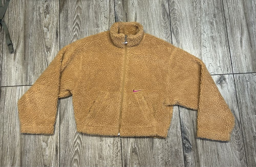 Damski Polar Kurtka  Sherpa Nike Swoosh roz S