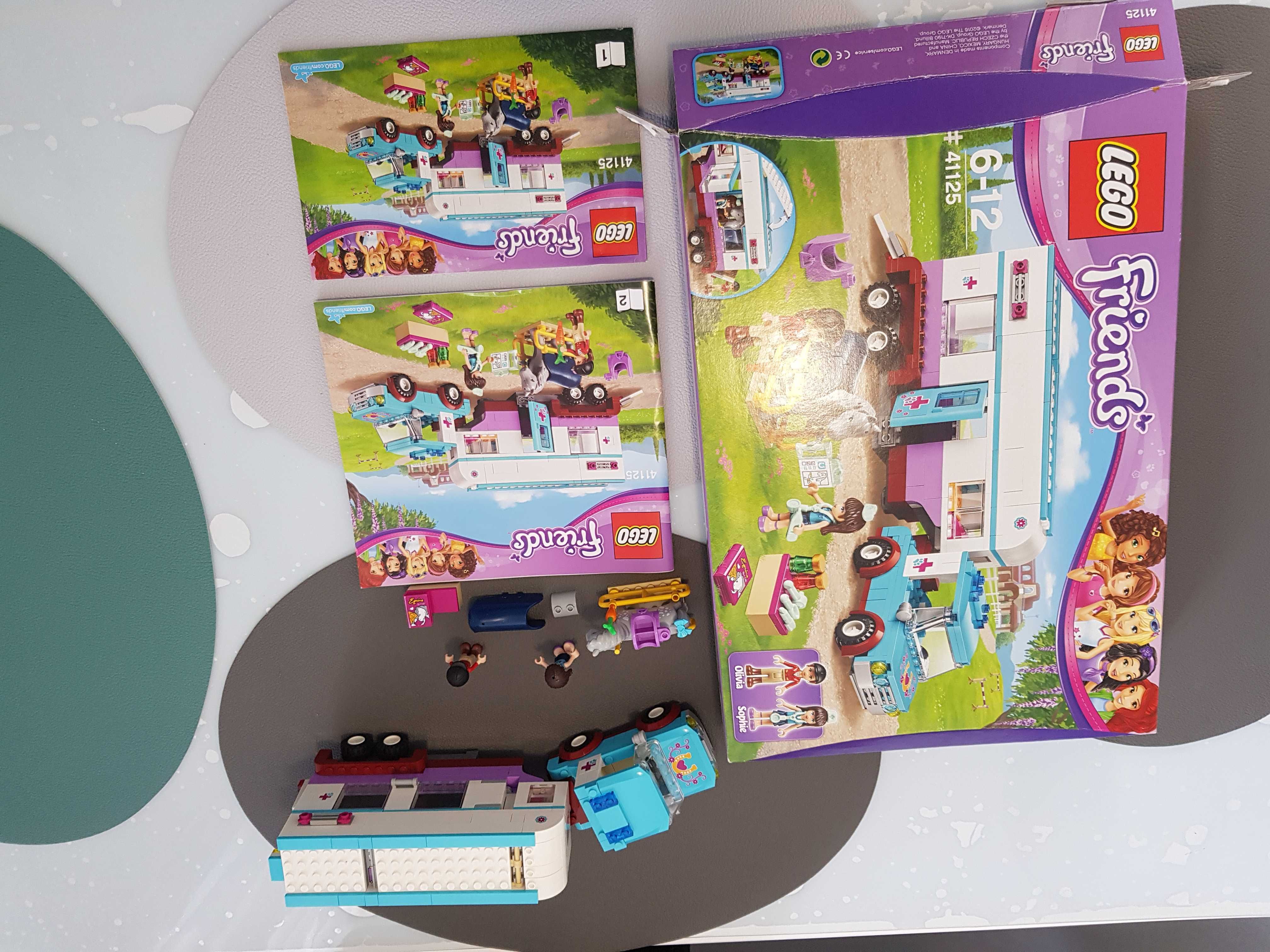 LEGO Friends 41125 przyczepa Vet dla koni+samochodzik Vet z 41036