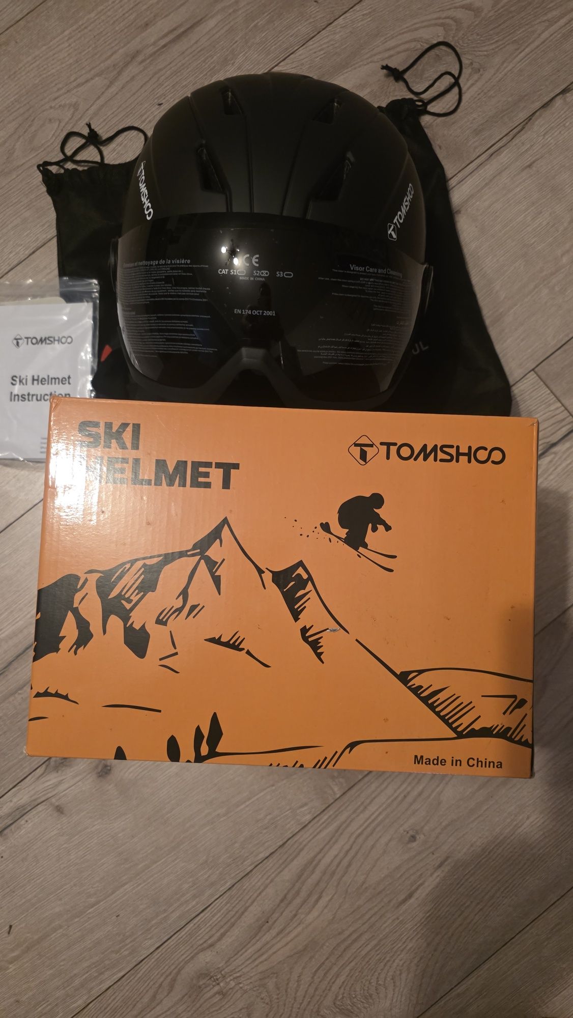 TOMSHOO Kask narciarski dla mężczyzn rozmiar L 59-61cmkobiet