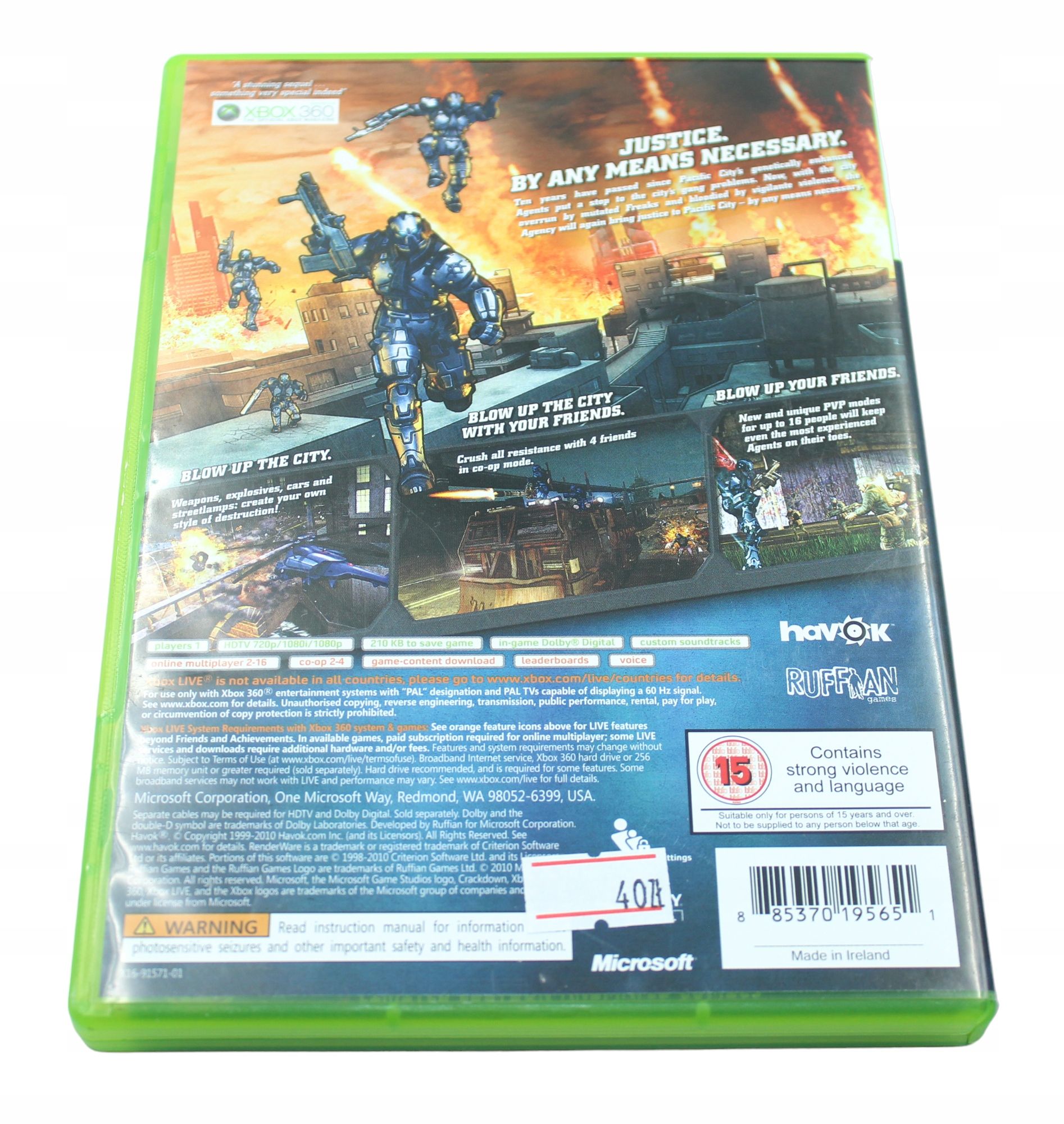 Crackdown 2 Limited Edition Animated Comics Plakat X360 Xbox 360