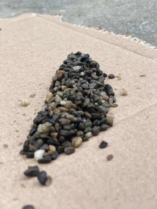 Декоративна галька, крихта, крошка річкова сіра 3-5мм (закарпатська)