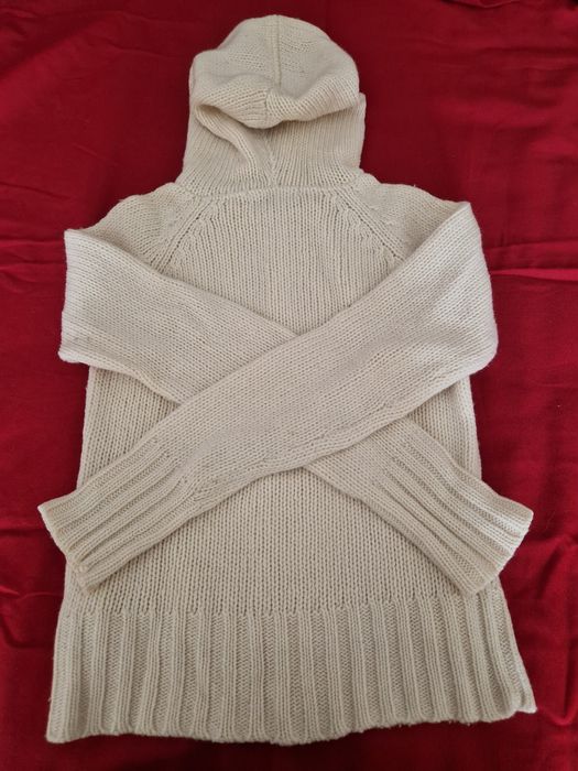 Casaco de malha com capuz