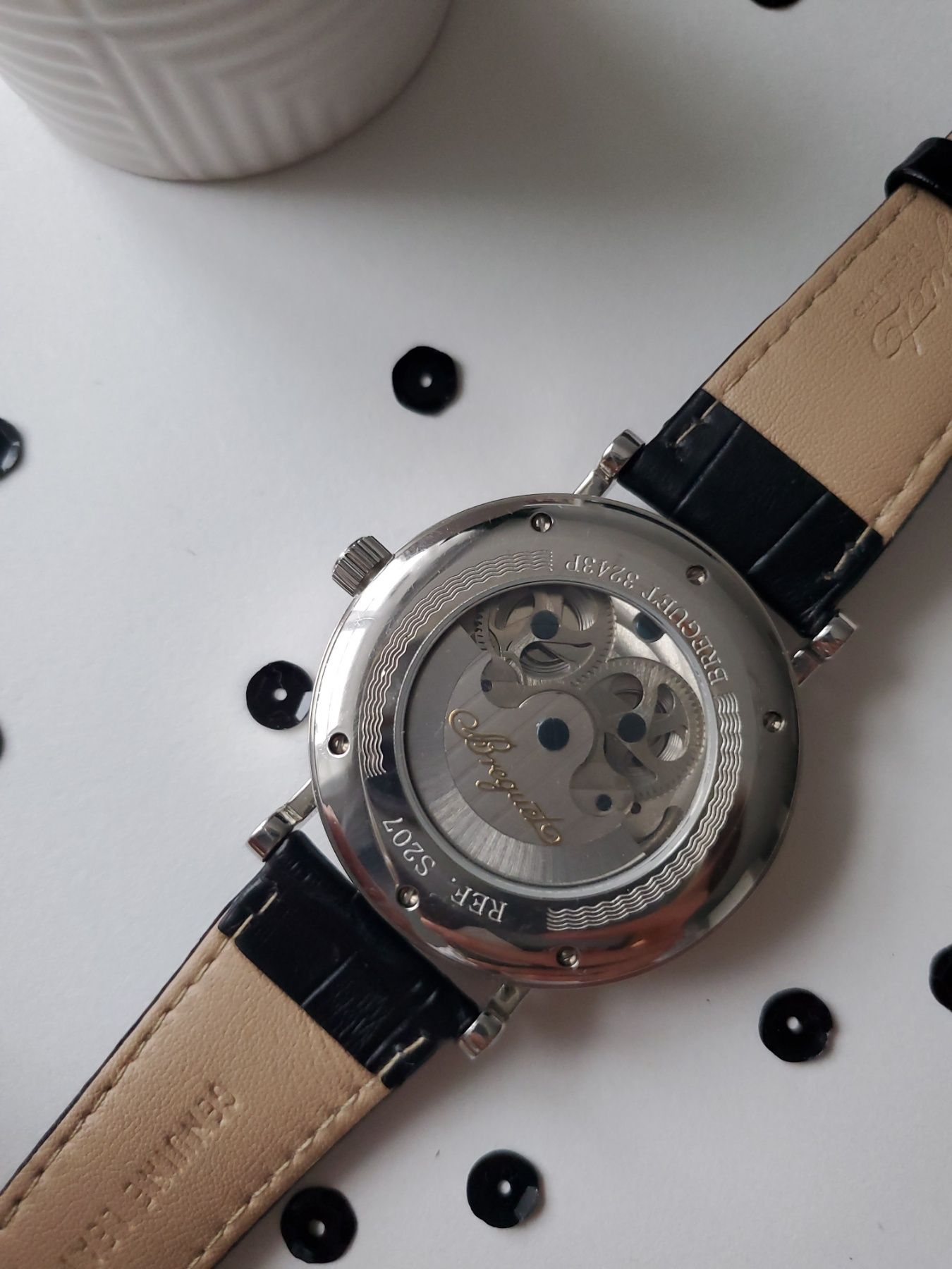 Zegar męski mechaniczny Tourbillon
mechanizmem samo-nakręcającym Tourb