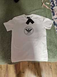 Biały t shirt Emporio Armani