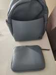Mochila azul bebê passeio