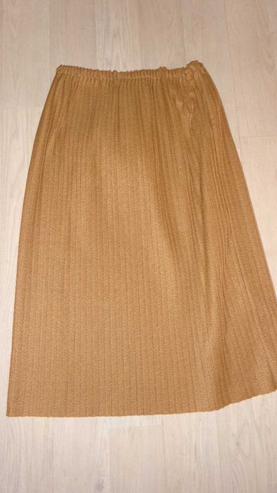 spódniczka nowa plisowana miodowa  M