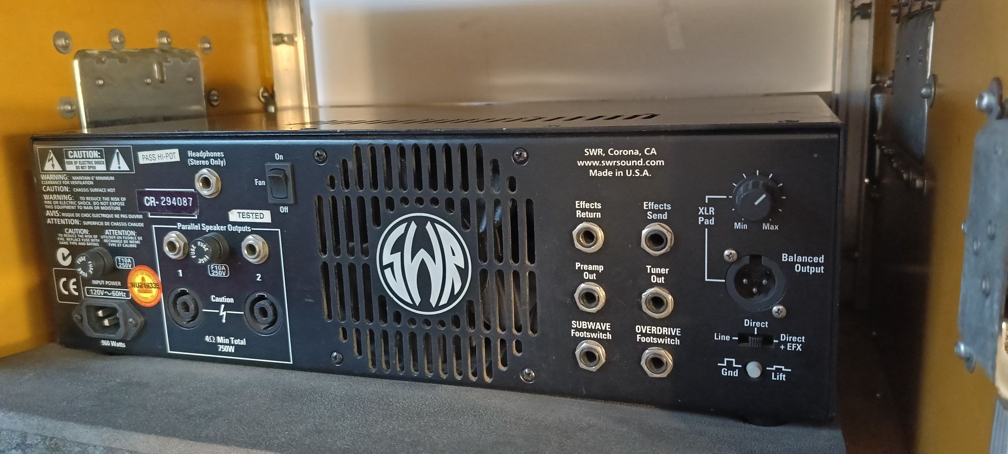 Wzmacniacz basowy SWR750X