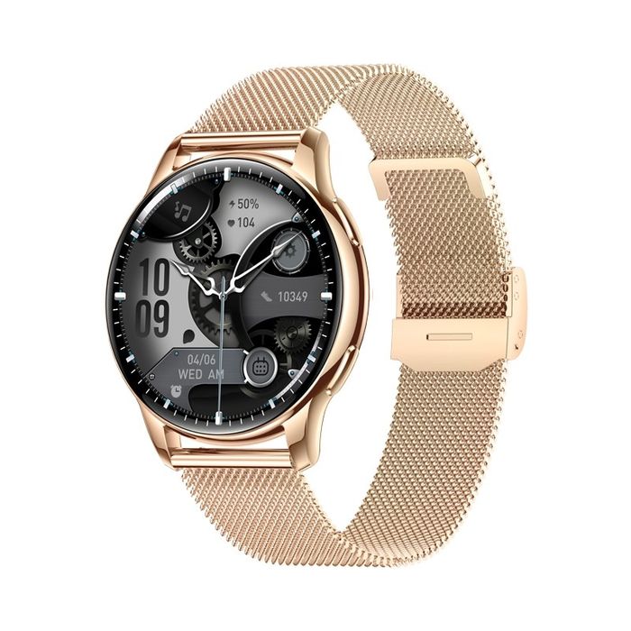 smartwatch damski veltori vt300-1 złota bransoleta