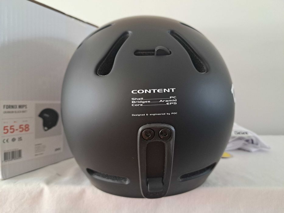 Kask narciarski POC Fornix Mips Uranium Black Matt M/L 55-58cm