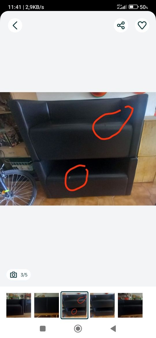 conjunto de sofás em napa