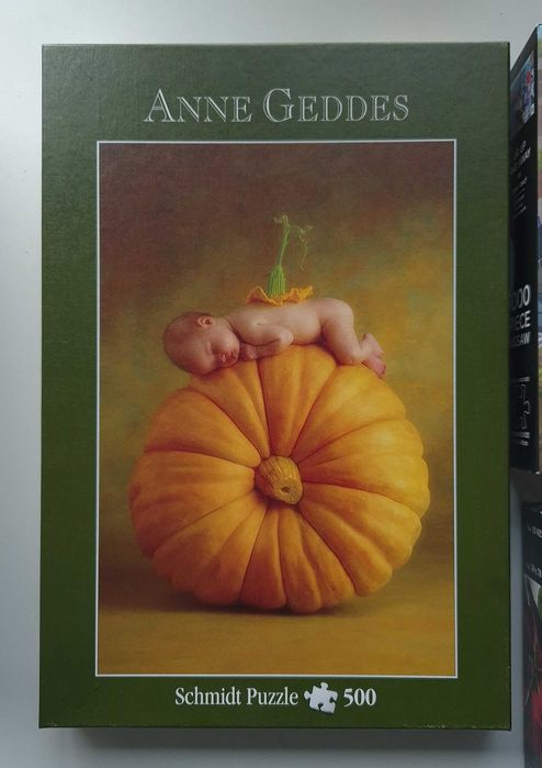 Puzzle Schmidt 500 el., Anne Geddes, dynia stan bdb (raz układane)