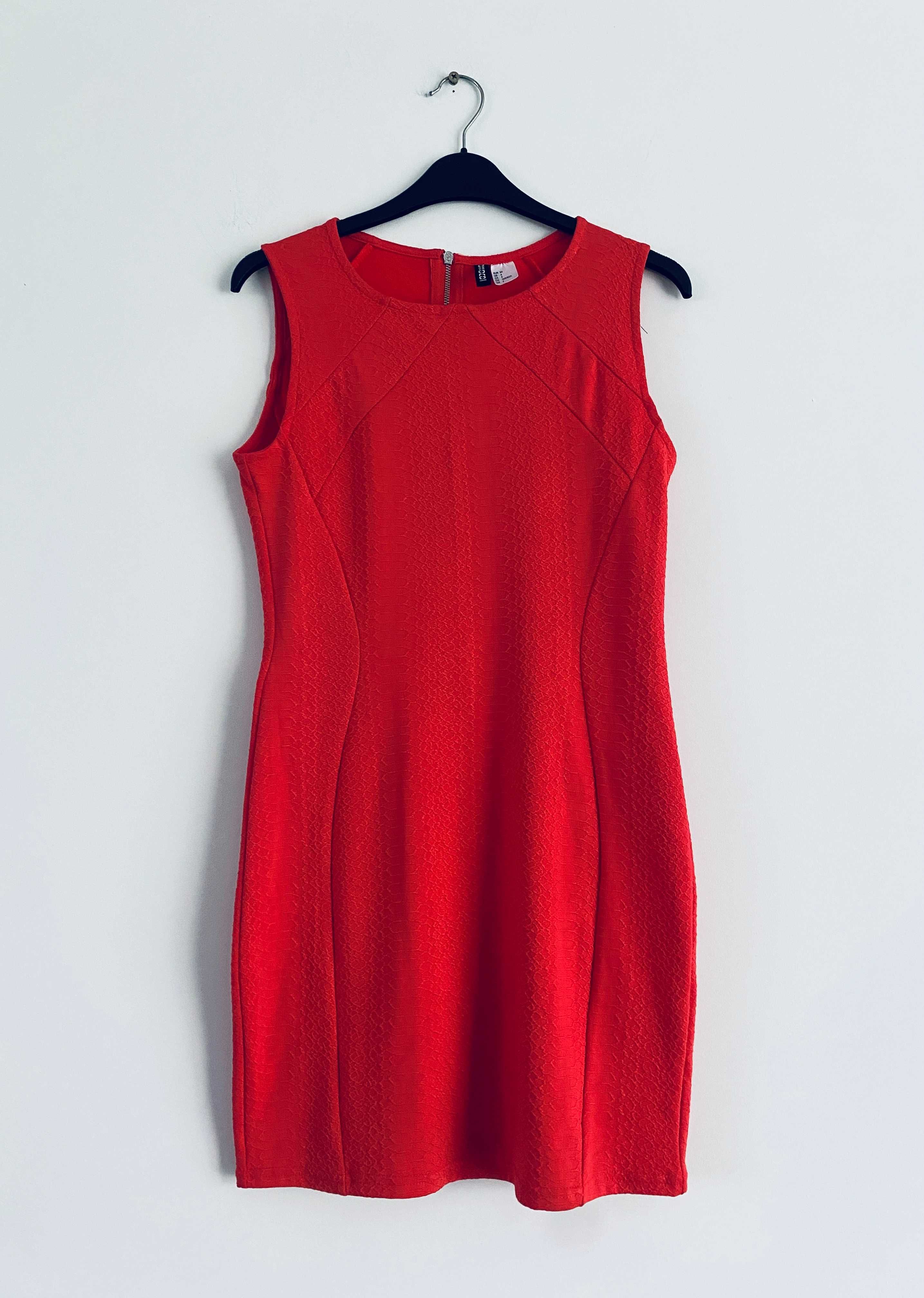 Czerwona sukienka z H&M - XS
