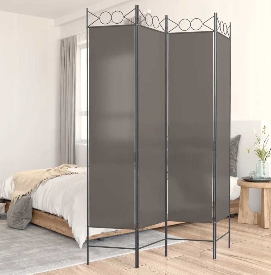 Parawan 4-panelowy, 160x200 cm przegroda, ścianka RÓŻNE KOLORY
