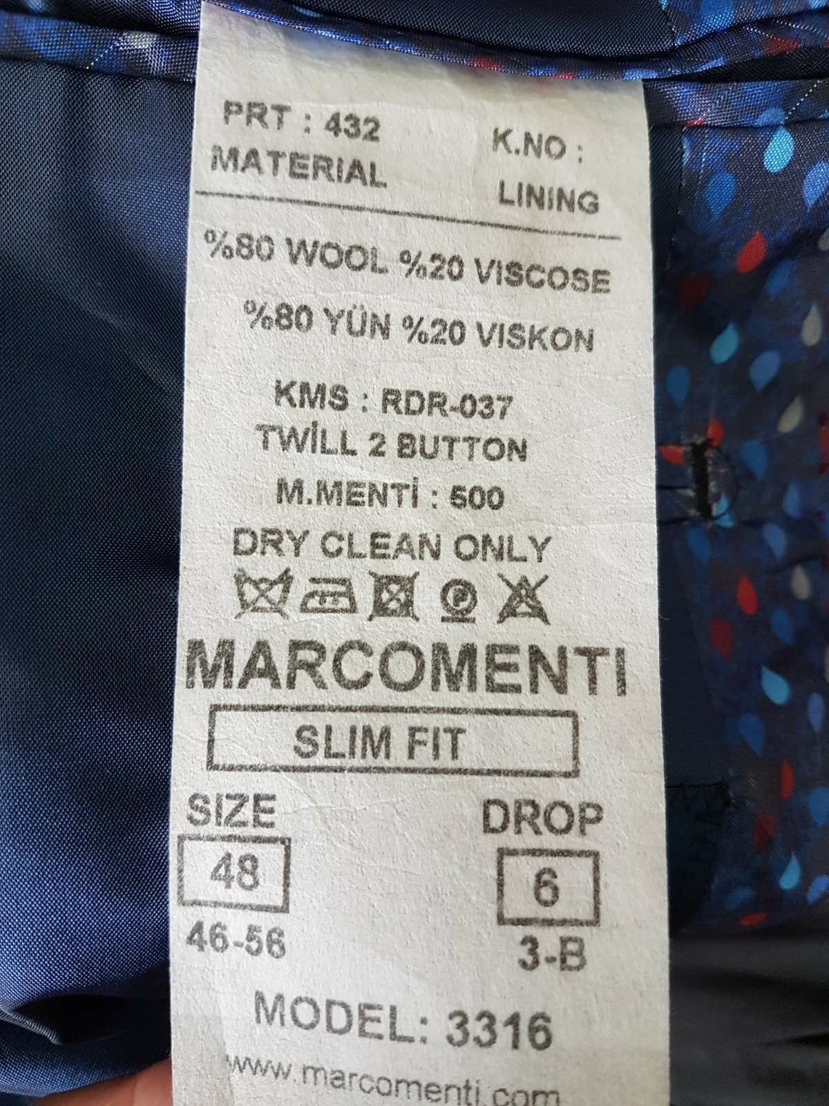 Продам чоловічий костюм Marko menti