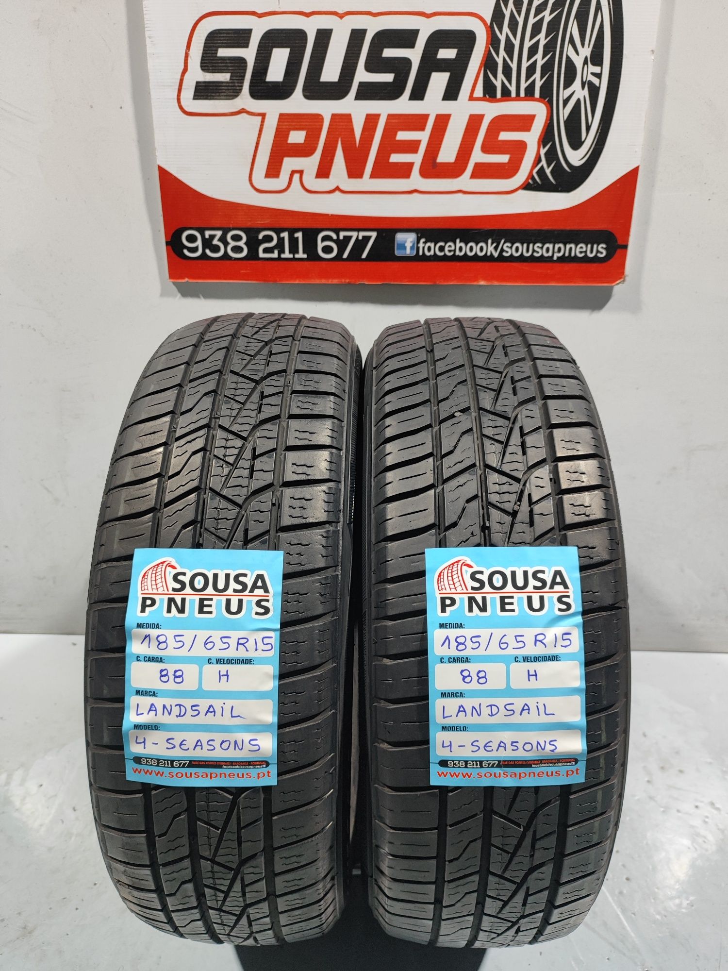 2 pneus semi novos 185-65R15 - Oferta dos Portes