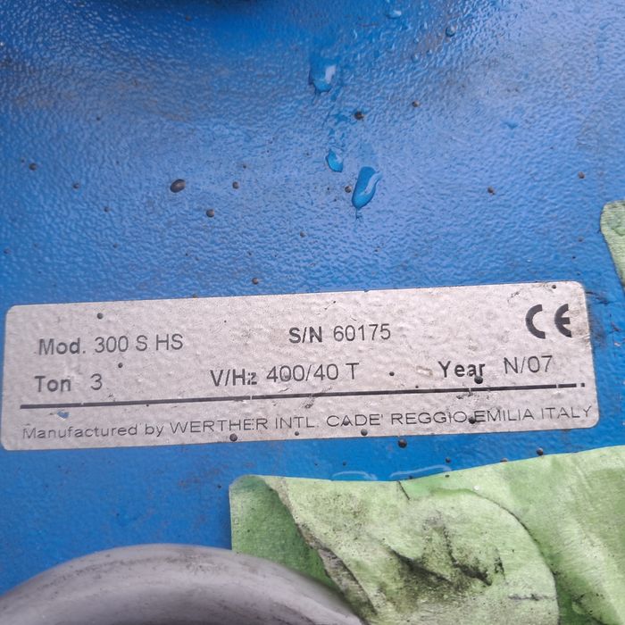 Podnosnik bezprogowy 3T  włoski