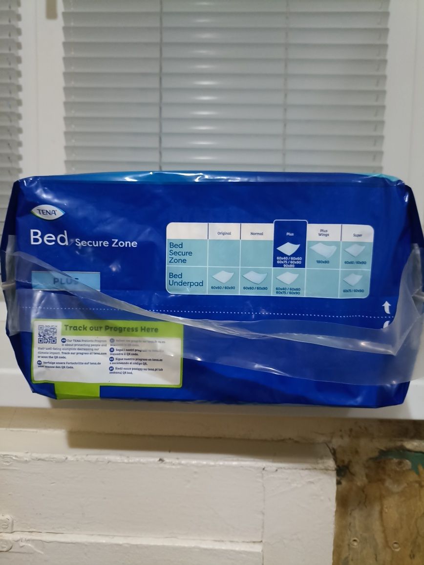 Пеленки (пелюшки) TENA Bed Secure Zone PLUS 60*90см 30шт.