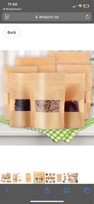 Torebki do przechowywania orzechow ziaren ziół wielu innych