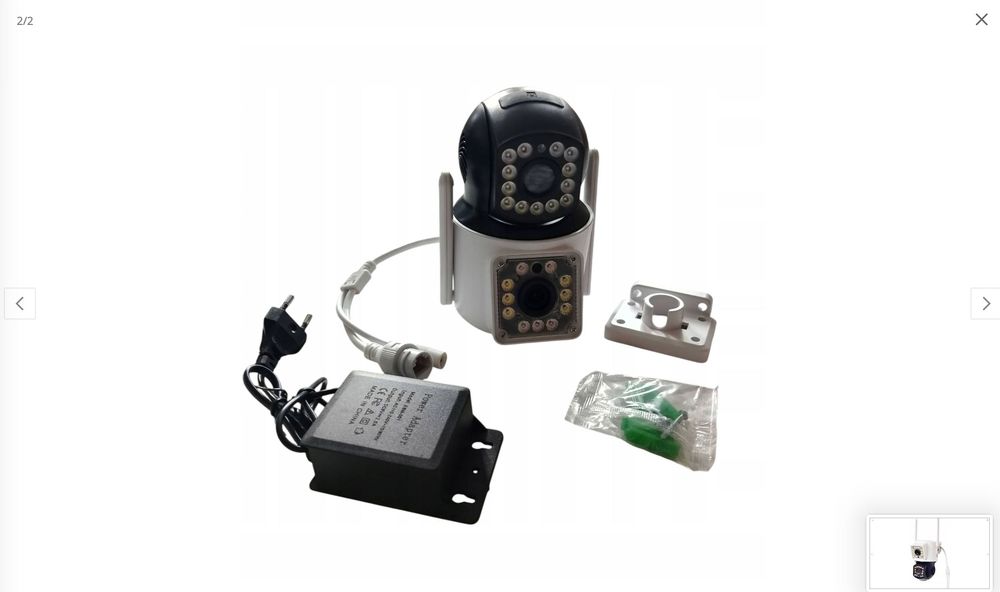 Kamera bezprzewodowa WIFI sterowana telefonem monitoring 360* z alarm