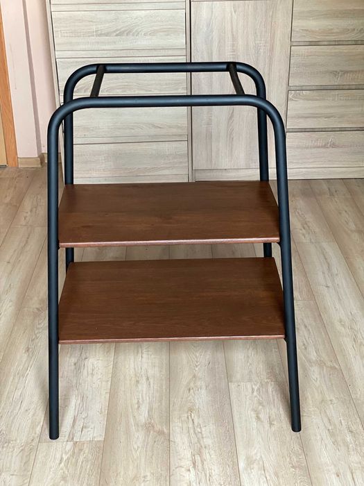 Metalowa półka regał szafka stolik blaty drewniane dębowe