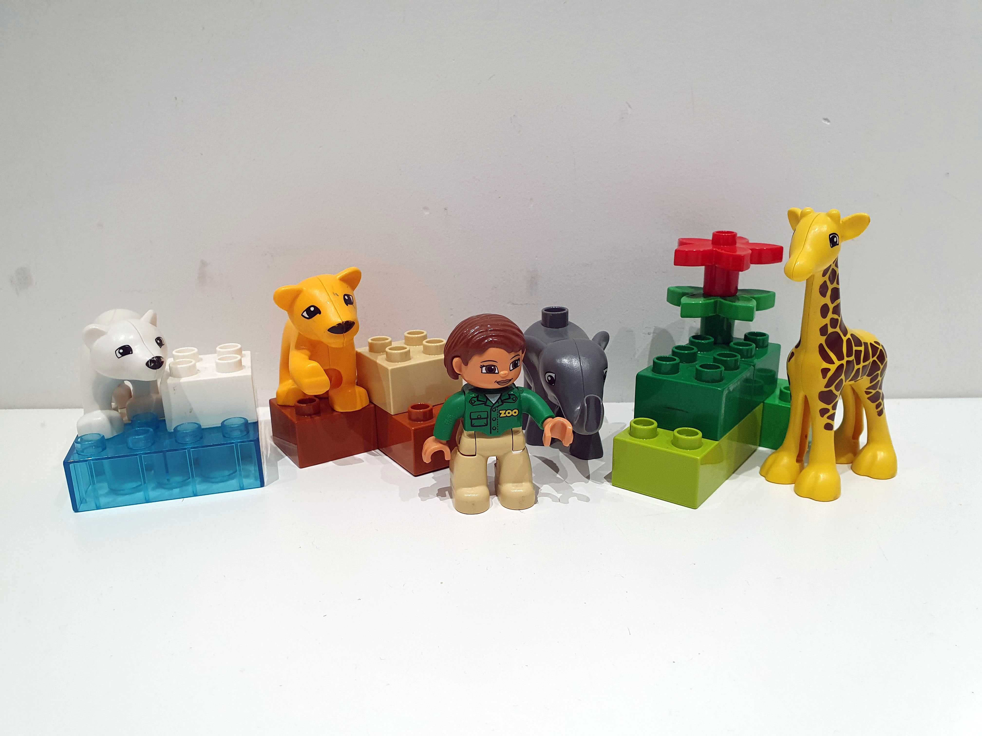 Lego DUPLO 4962 małe zoo lew słoń żyrafa niedźwiedź miś klocki
