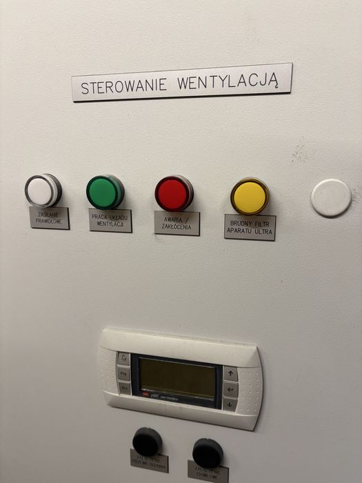 Sterowanie wentylacją – szafa sterownicza / automatyka wentylacji