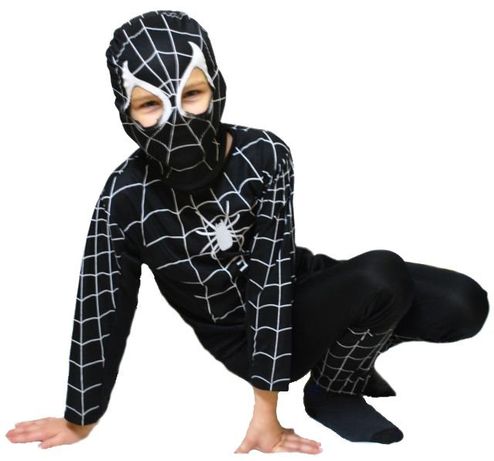Strój kostium SPIDERMAN pająk czarny S M L
