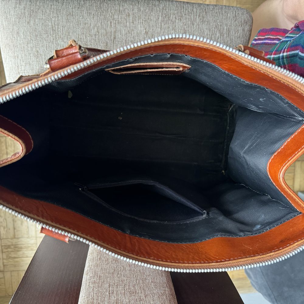 Skorzana Torba Do Ręki Handbag