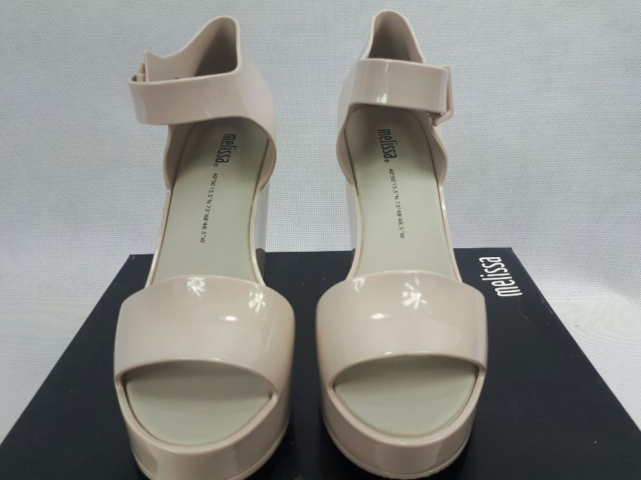 NOWE sandaly koturn 32241 Melissa MAR WEDGE AD 01319 BEIGE BEZOWE EU37