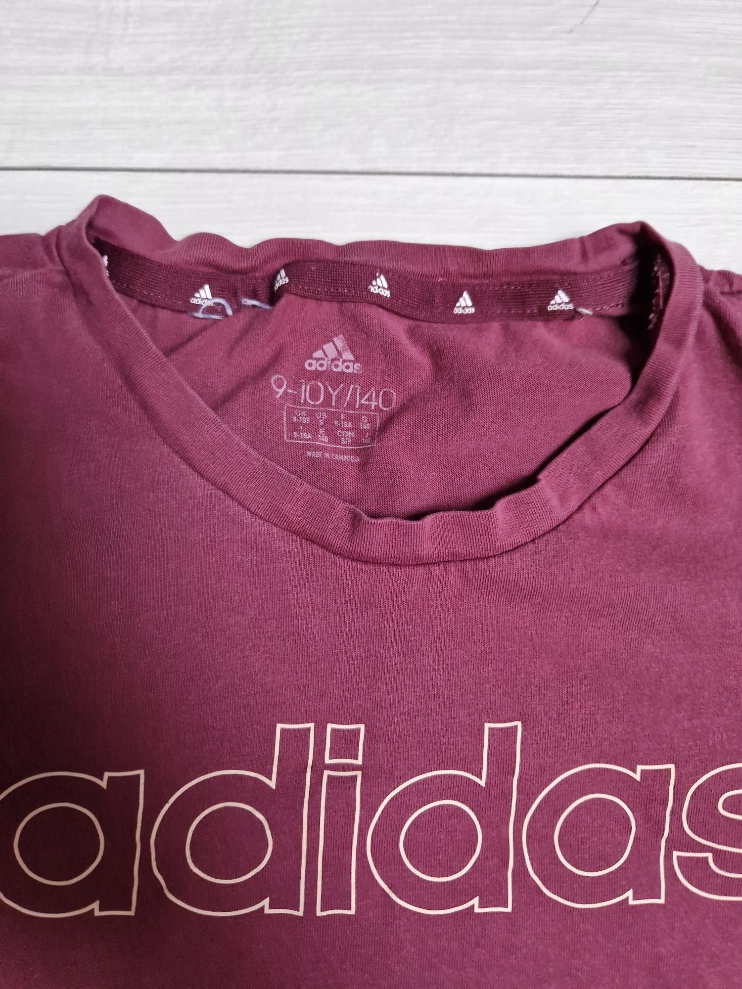 Bluzka na krótki rękaw t-shirt Adidas r 140