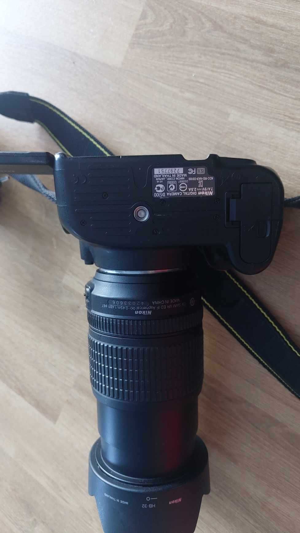 Aparat Lustrzanka Nikon d5100 + obiektyw af-s dx 18-105mm f3.5-5.6g ed