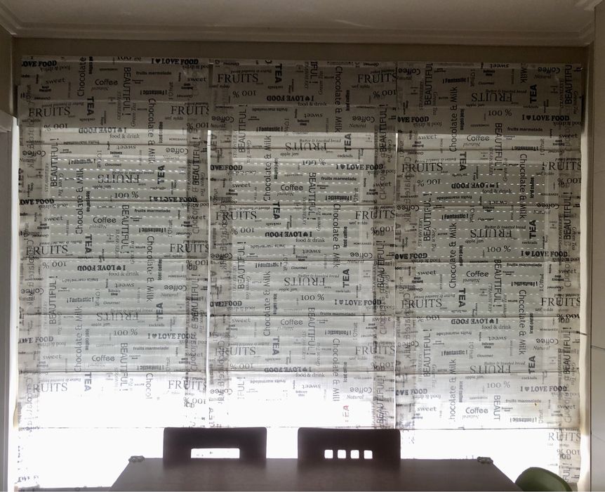 3 estores cortinas romanas japonesas translucidas