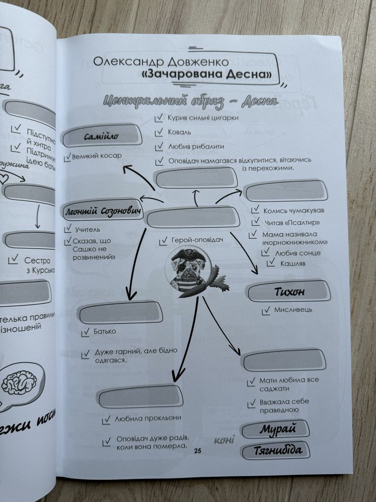 Піднотовка до ЗНО з укр мови та літератури: комікс та конспект + зошит