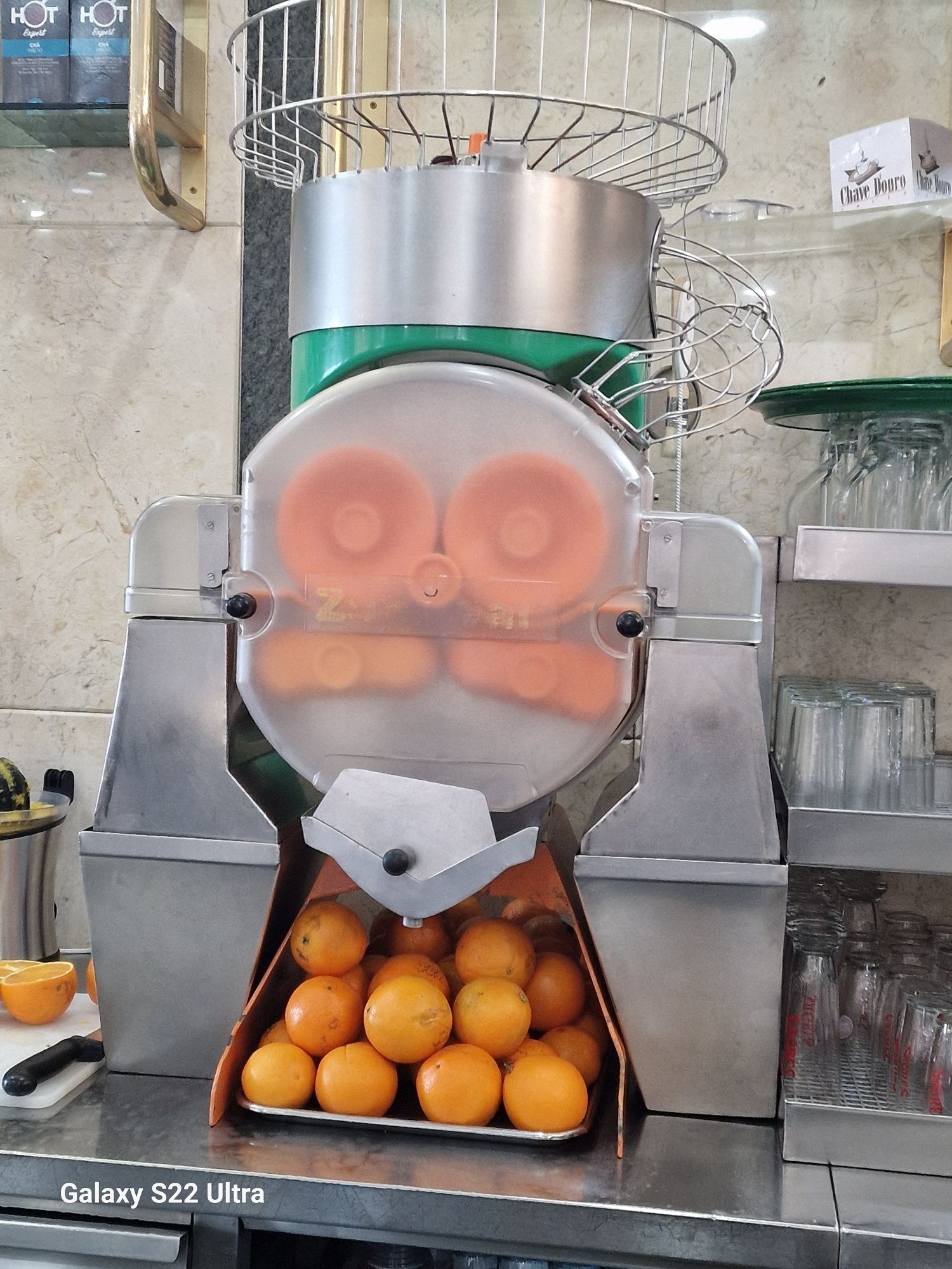 Maquina de sumos laranja