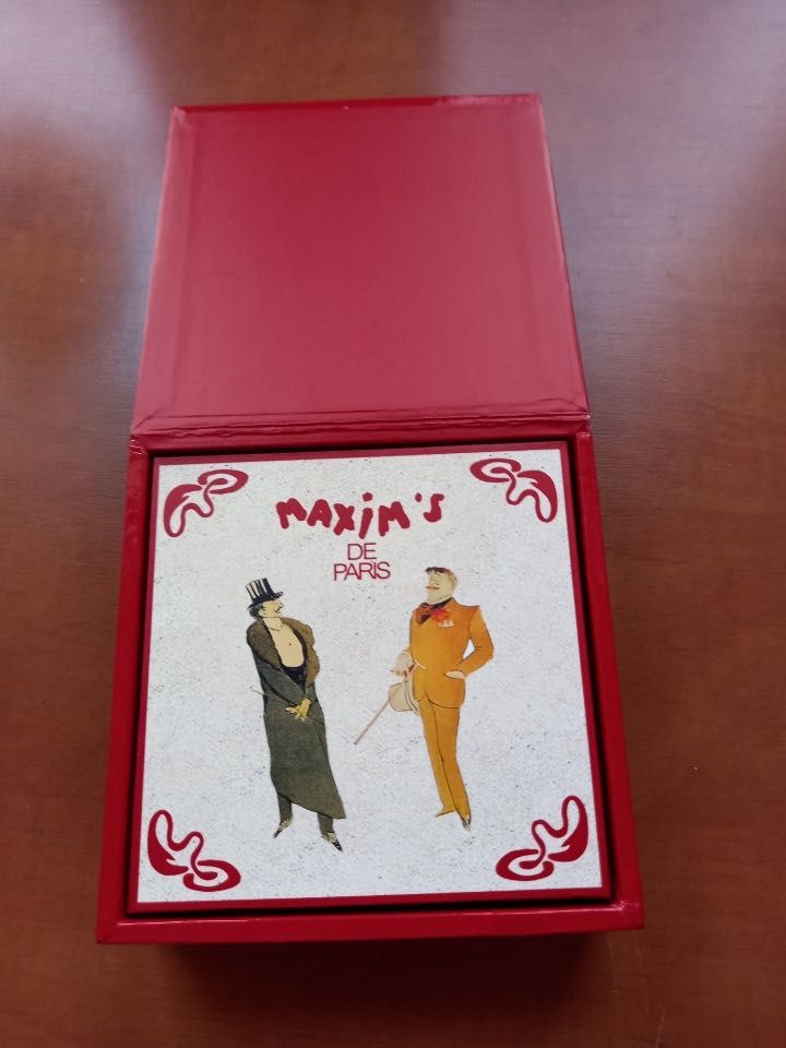 Podkładki pod kubki Maxim's, 6 sztuk w pudełku