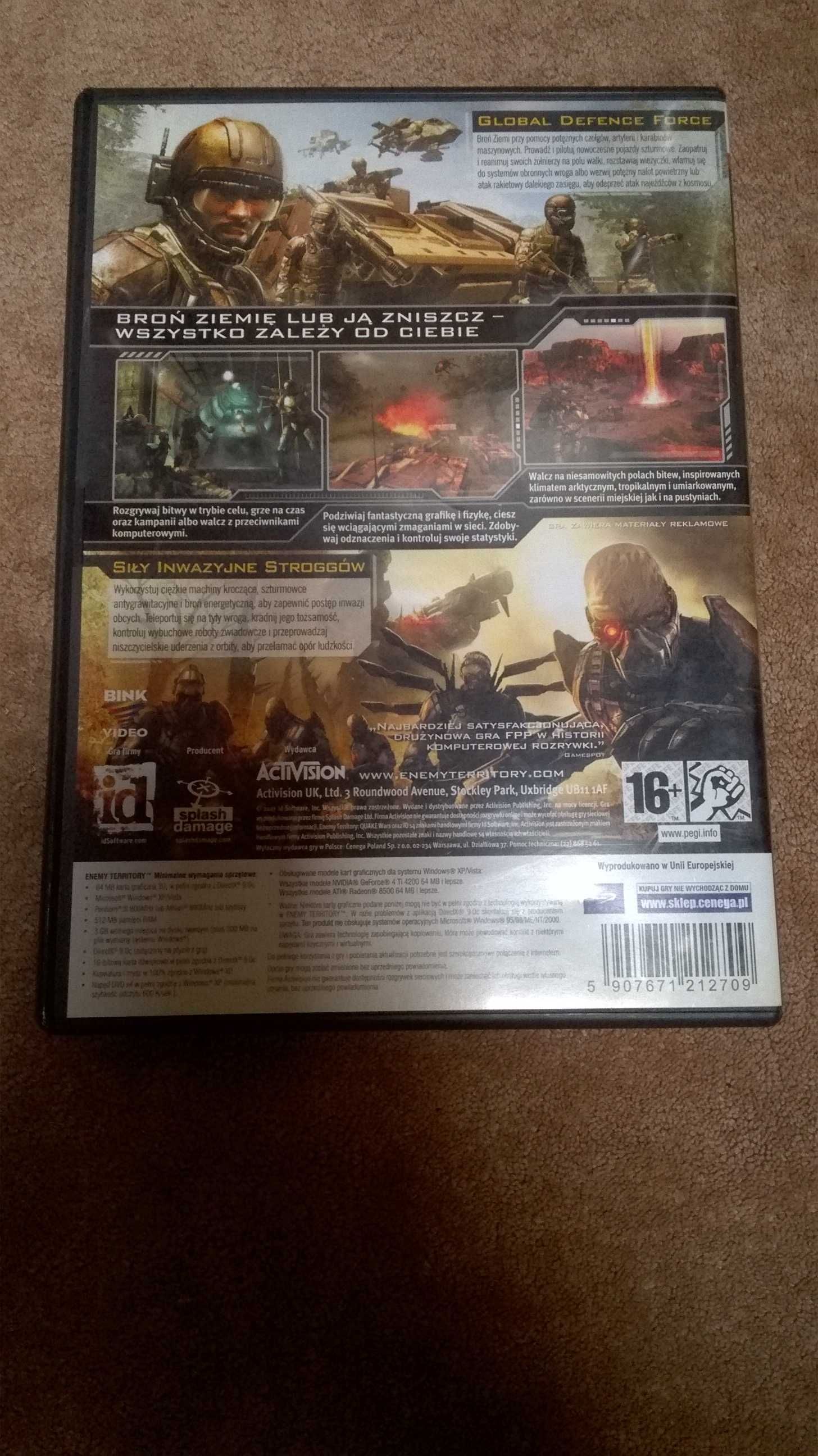 Enemy Territory Quake Wars PC DVD PL