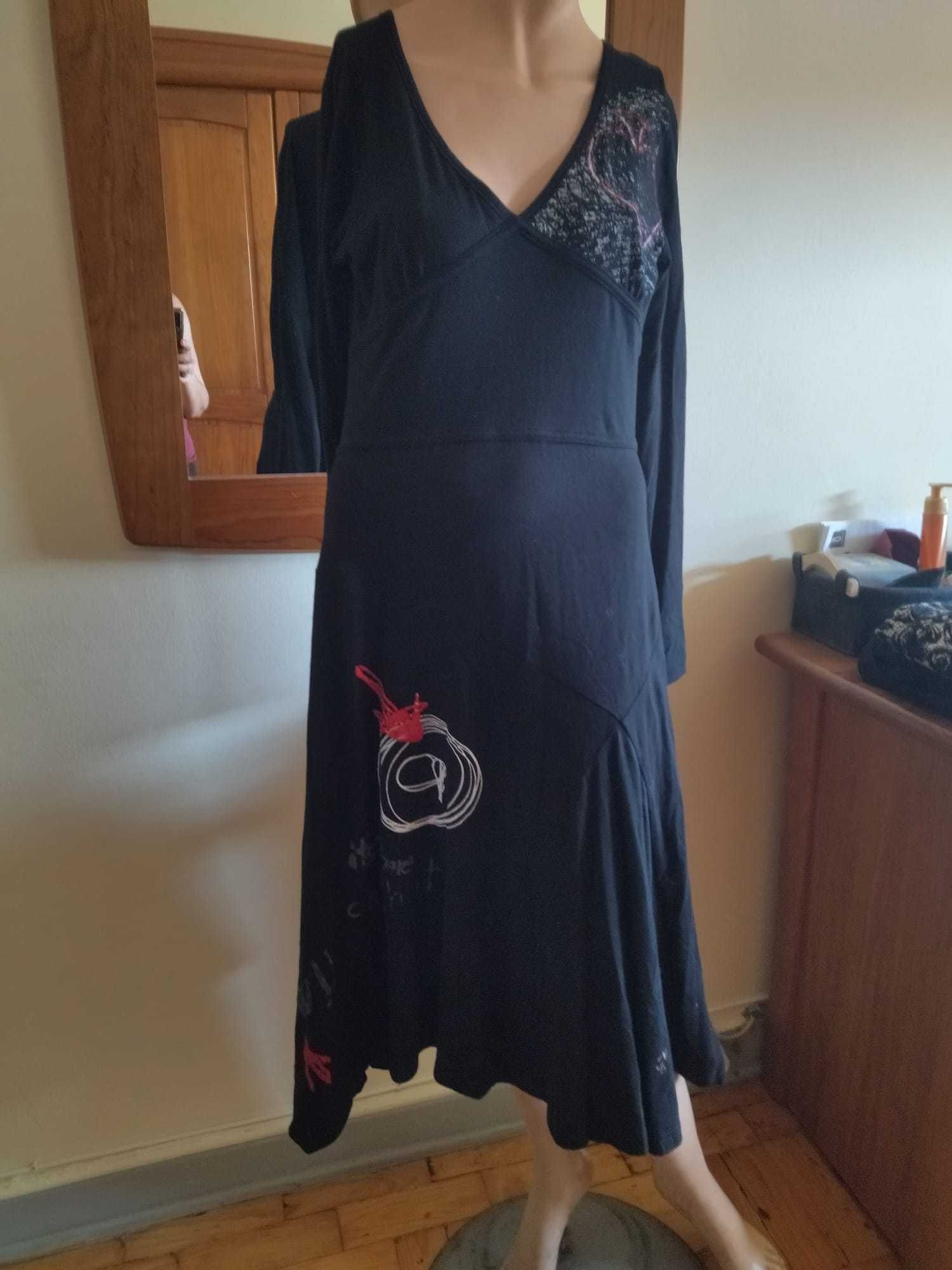 Vestido Preto DESIGUAL Tam 34